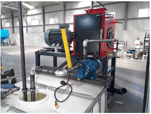 2019 Self-developed water-cooled grinding machine up to 500 micron fraction size