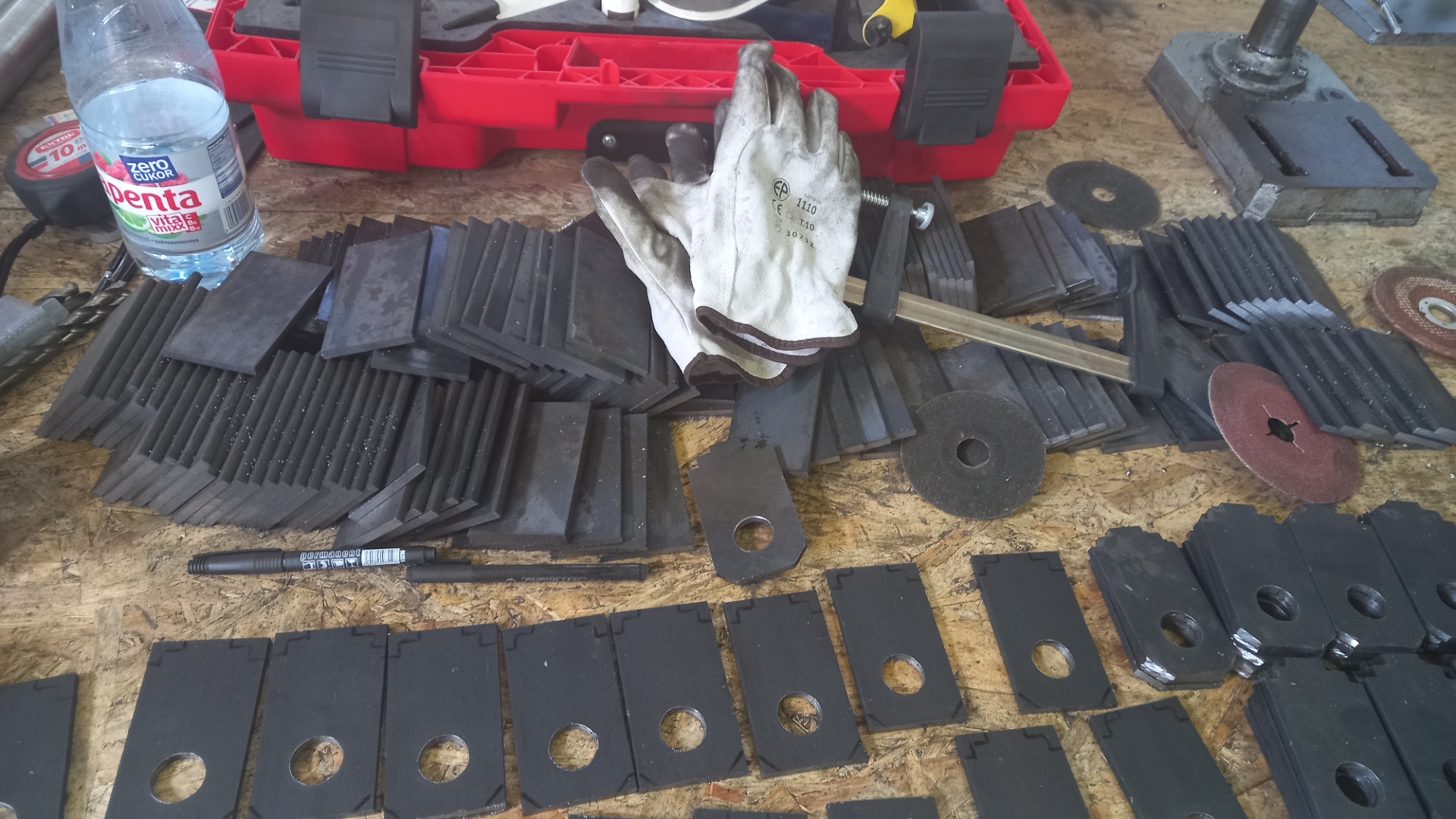 Grinding knife for tests, own production