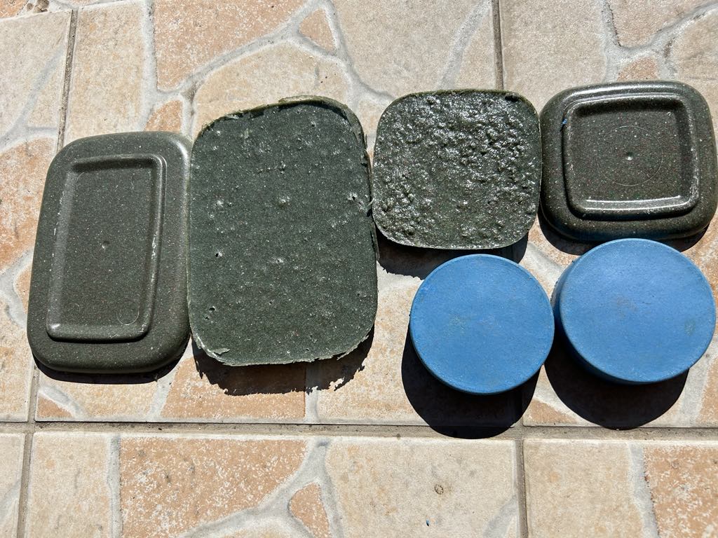 composite tests with the addition of glass fiber and resin powder fractions