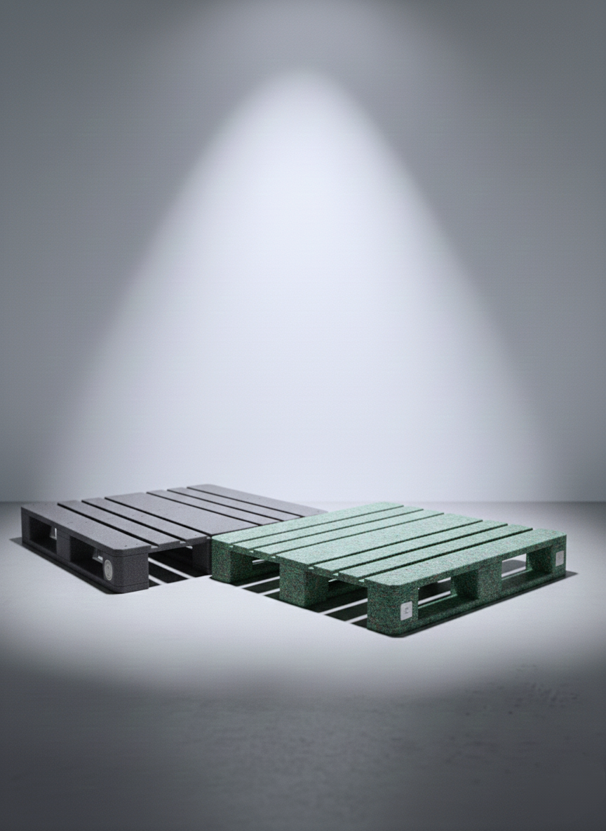 industrial pallets composite in several colors